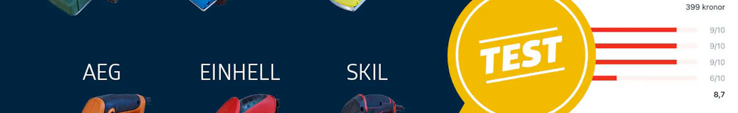 Test av elhyvlar: Vi testar 6 prisvärda elhyvlar Test av elhyvlar: Vi testar 6 prisvärda elhyvlar